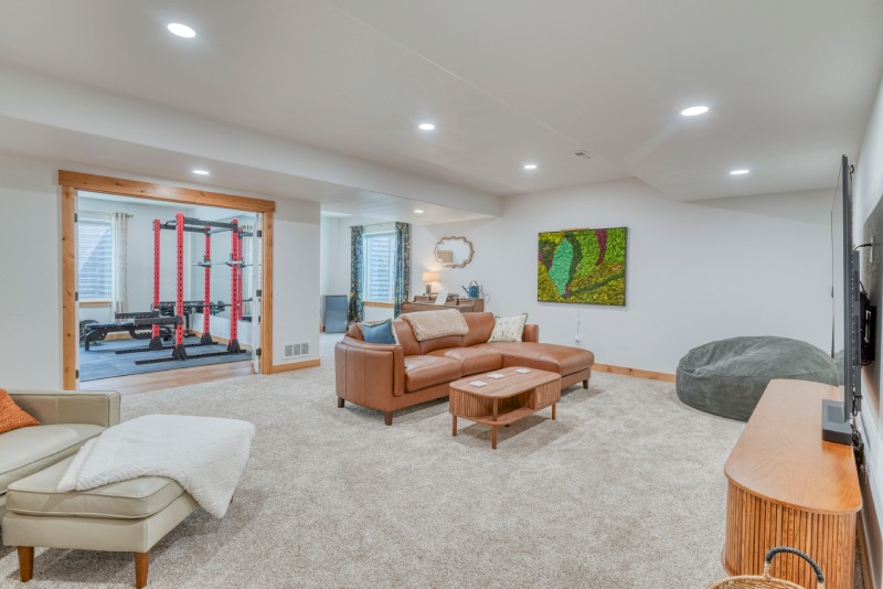 Basement Living Room Construction