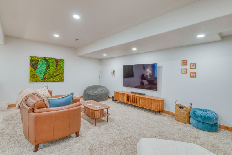 Basement Living Room Construction